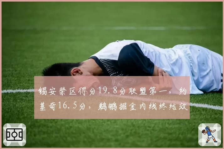 锡安禁区得分19.8分联盟第一,约基奇16.5分,鹈鹕掘金内线终结效率比拼